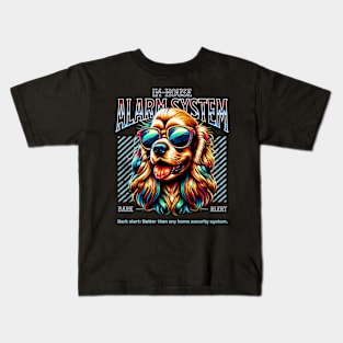 Bark Alert Cocker Spaniel Dog Kids T-Shirt